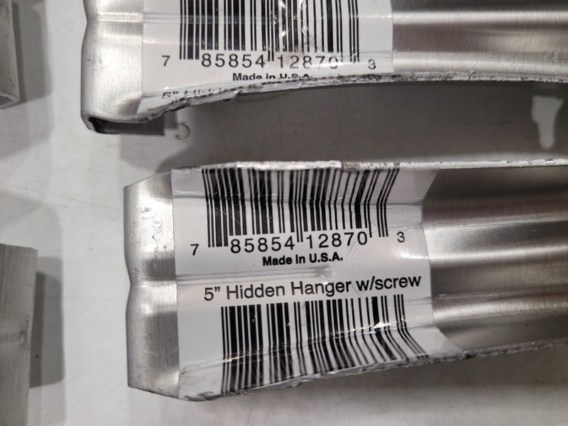 5" Gutter Hanger With Screw - Quickscrew Hidden Hanger, #5HFHR-1 set in 10 QTY gallery