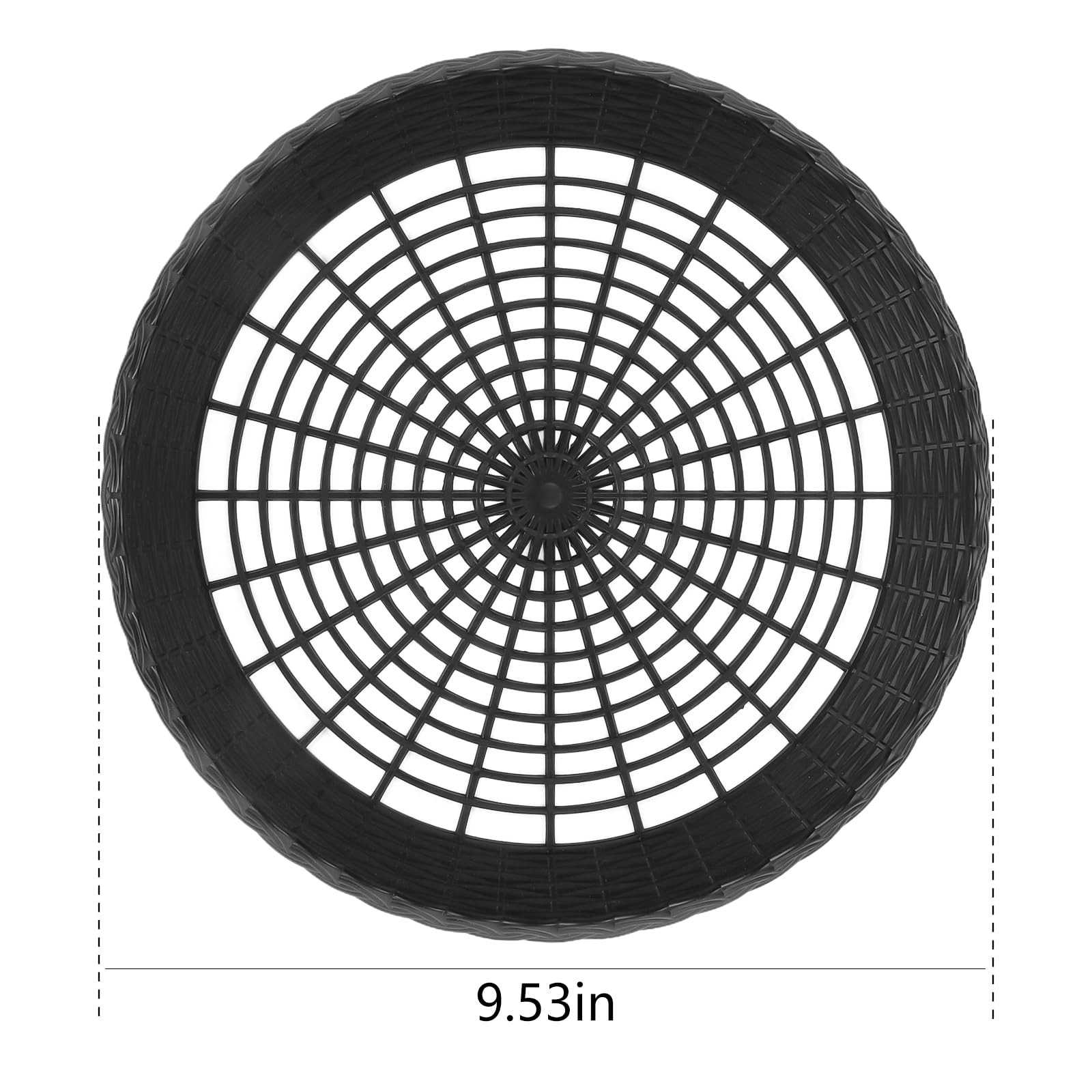 MIDELONG Reusable Plastic Paper Plate Holders, 9 Inch 10inch Holder, Black gallery