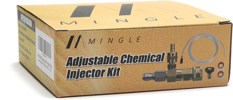 Downstream Chemical Injector Kit for Pressure Washer 3/8 Quick Connect with Hose gallery
