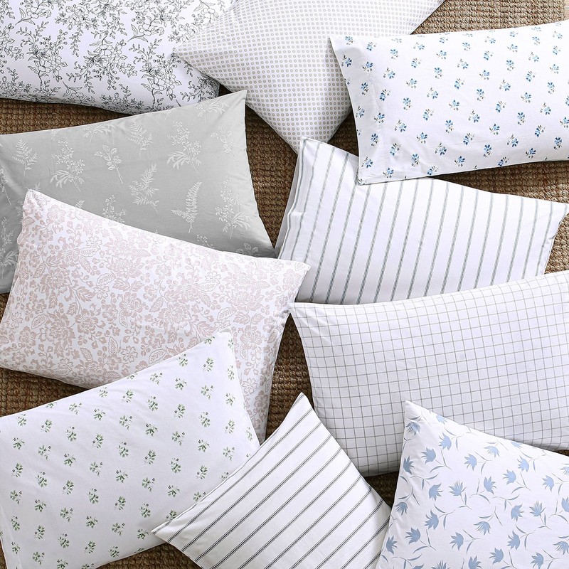 Queen Sheets, Cotton Percale Bedding Set, Crisp & Cool Ideal Bedding Set (B. gallery