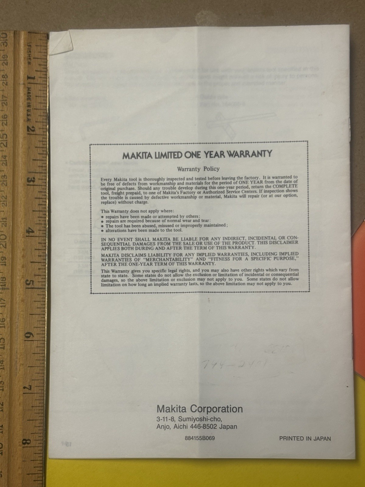 User Instruction Manual MAKITA Circular Saw, Model 5740NB ~FREE SHIPPING~ gallery