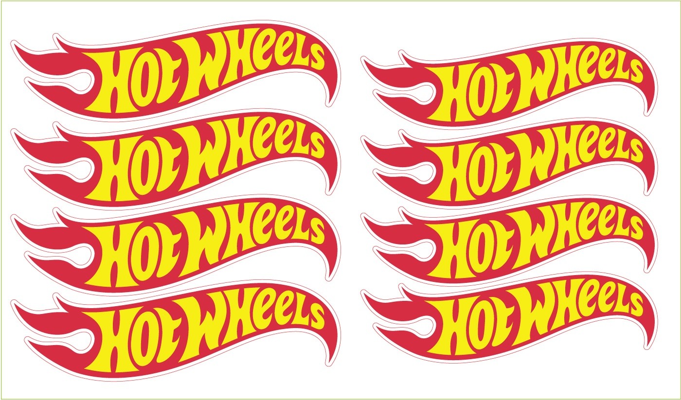 Custom order Hot wheels logos qty4 5"L and qty 4 4.5" long gallery