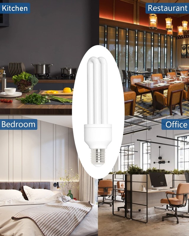 Dichroma E27 15W U Type Replacement Bulb 2 Count (Pack of 1), Daylight White gallery
