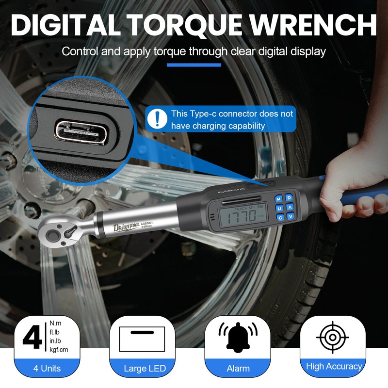 ✅Torque Wrench Adjustable Digital/Mechanical Torque Wrench 1/2'' 3/8" 1/4''Drive gallery