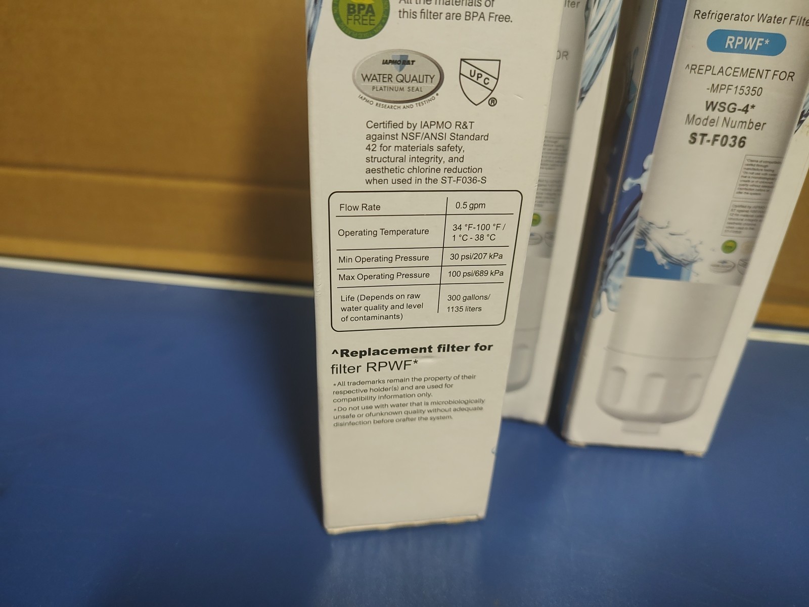 Sabethe Refrigerator Water Filter Replacement for GE® RPWF(NOT RPWFE),3 Pack gallery