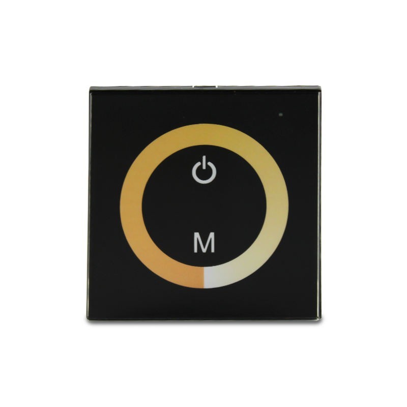 Wall-Mounted Touch Panel LED Controller Dimmer for Double Strip Light DC 12V-24V gallery