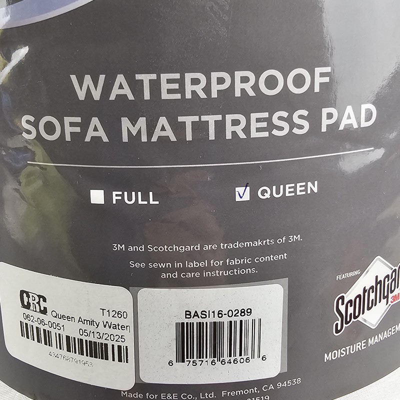 Sleep Philosophy Waterproof Sofa Bed Mattress Protection Pad 3M Scotchgard (Sh1) gallery