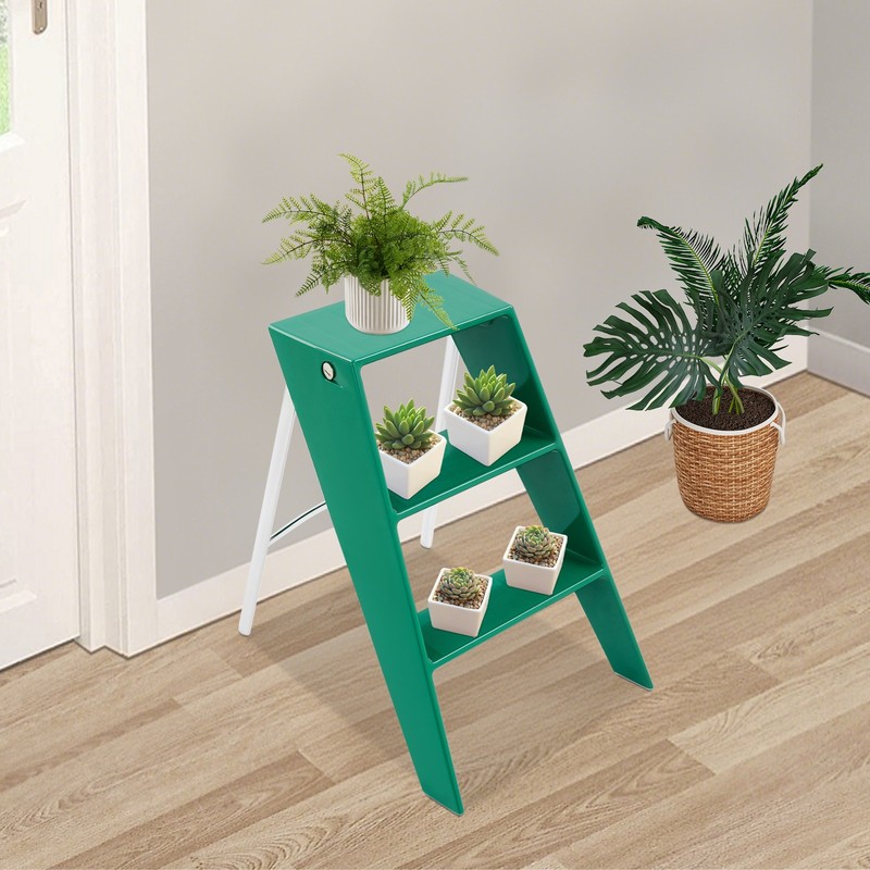 Folding Step Stools for Adults, 3 Step Ladder Folding Step Stool 100kg Load NEW gallery