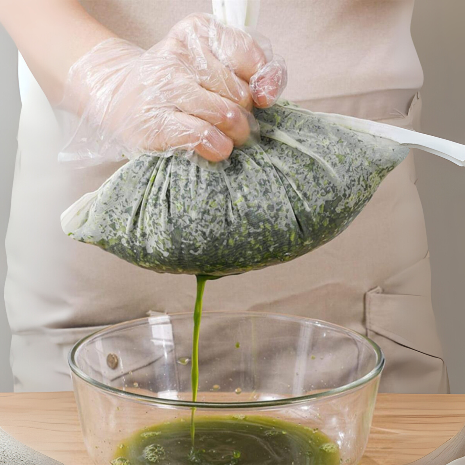 Fine Mesh Fabric Strainer Filter Bag Nut Milk Reusable Bag Cheese Cloth Kitchen gallery