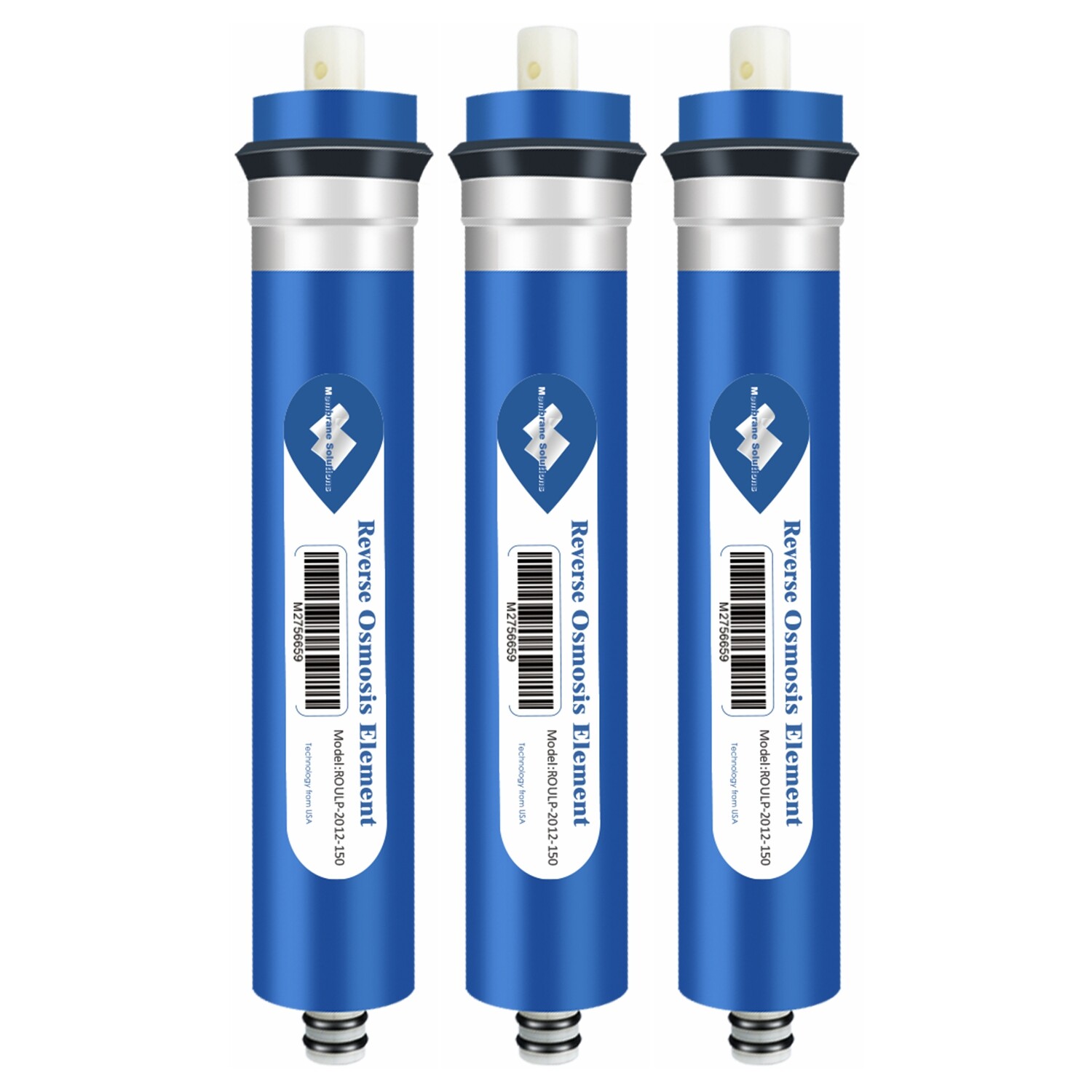 3 Pack 50/75/100/150 GPD RO Membrane Reverse Osmosis Water Filter 1812 Cartridge gallery