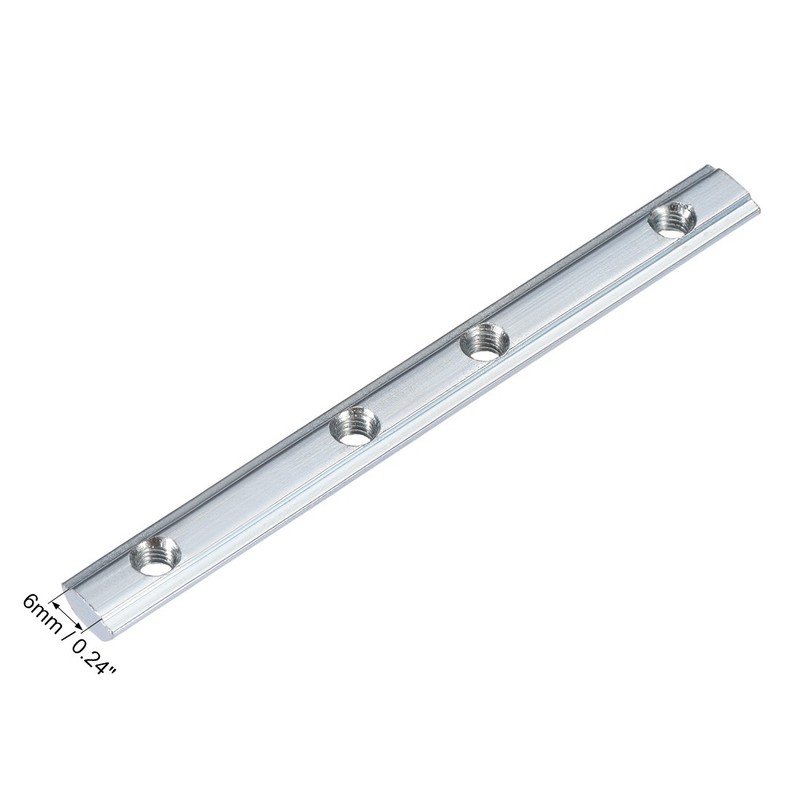 Straight Connector, 3.9" Bracket for 2020s T Slot 6mm Aluminum Profile, 4 Pcs gallery