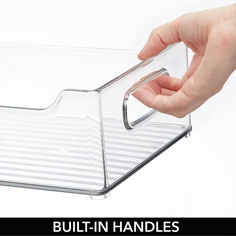 mDesign Wide Plastic Kitchen Storage Container Bins with Handles -Organization gallery