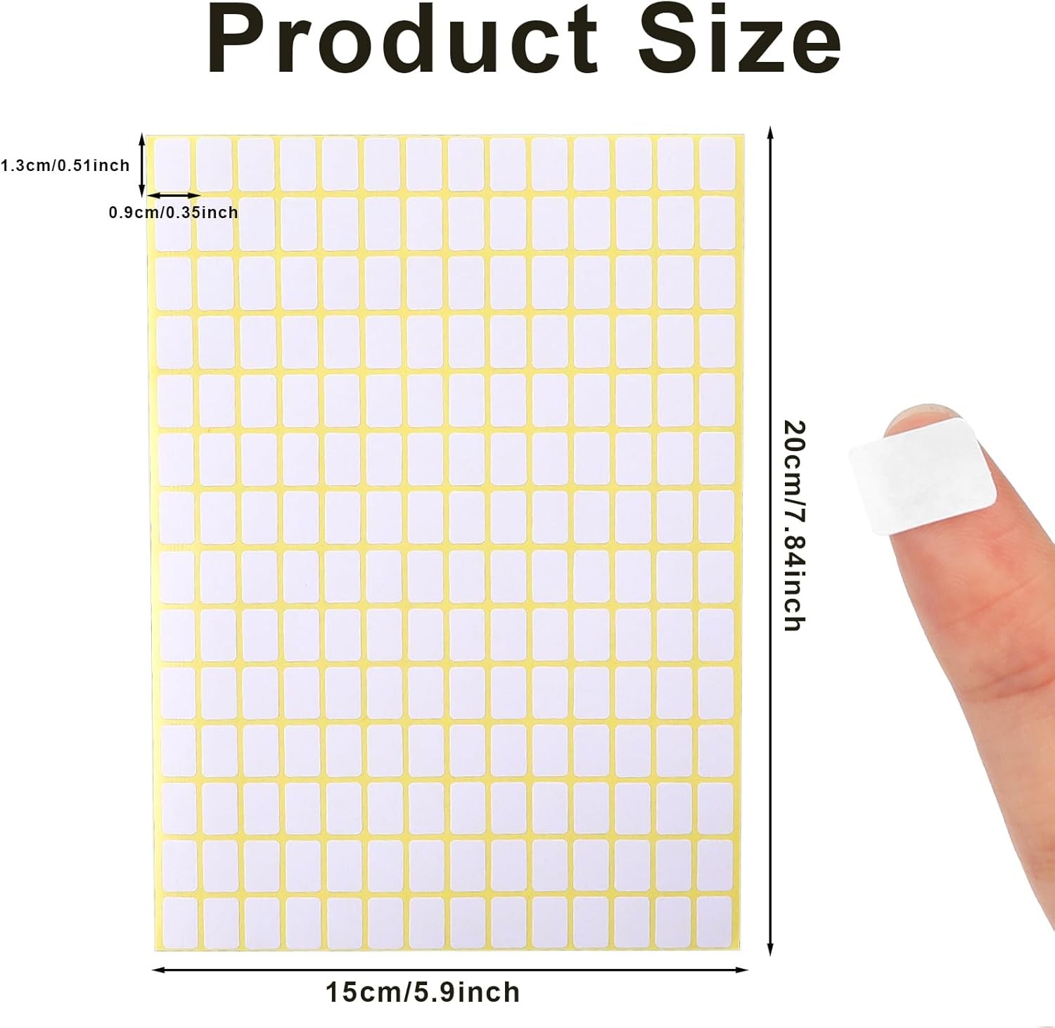 2940 Pcs Matte Small White Labels Stickers Blank Small, 2940pcs 13x9mm gallery