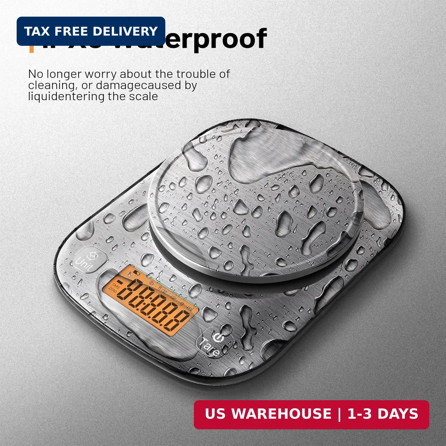 GRAM PRES Food Kitchen Scale Digital Weight Grams and Oz with IPX6 Waterproof，Pr gallery