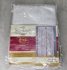 Select Edition Regina White Window Curtain One Panel 54×84 USA Lace Polyester
