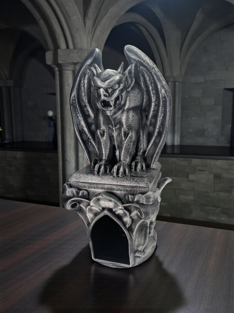 Gargoyle Wall Statue Guardian Light Scone l Gothic Ornate Display Lantern