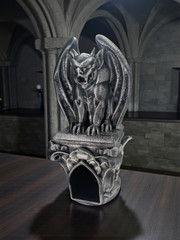 Gargoyle Wall Statue Guardian Light Scone l Gothic Ornate Display Lantern