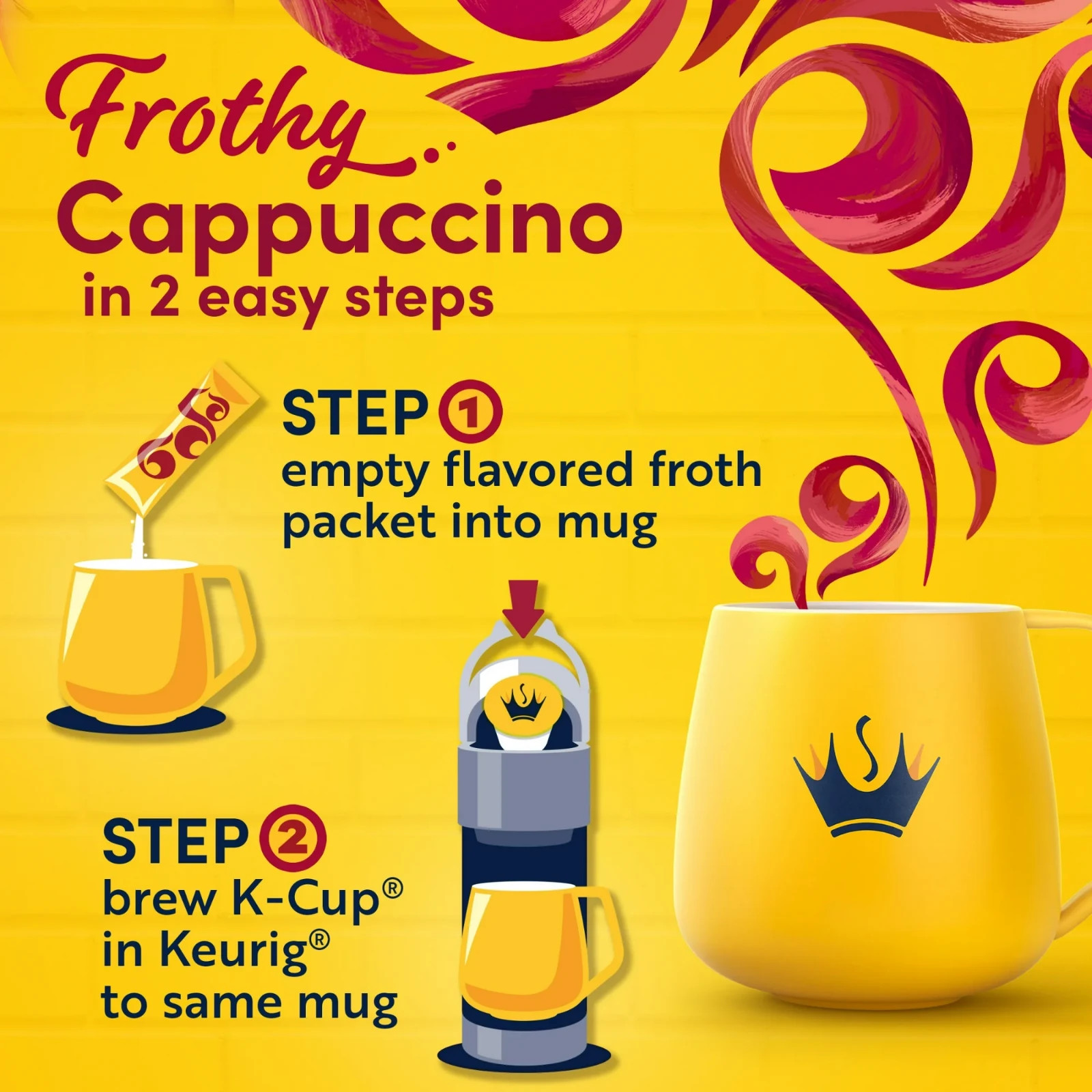Gevalia Frothy 2 Step Artificially flavored Cappuccino espresso Style K‐Cup gallery