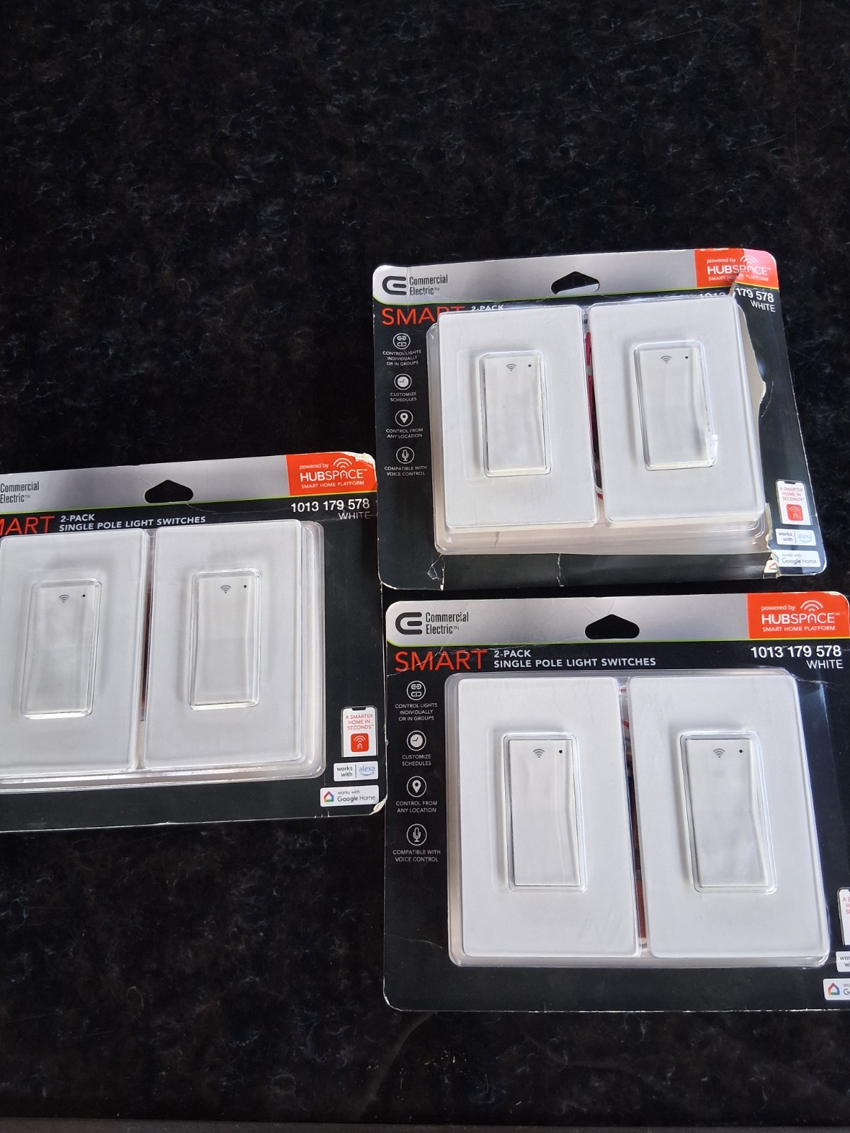 15 Amp Single-Pole White Smart Rocker Light Switch with Wi-Fi & Bluetooth Lot 6 gallery