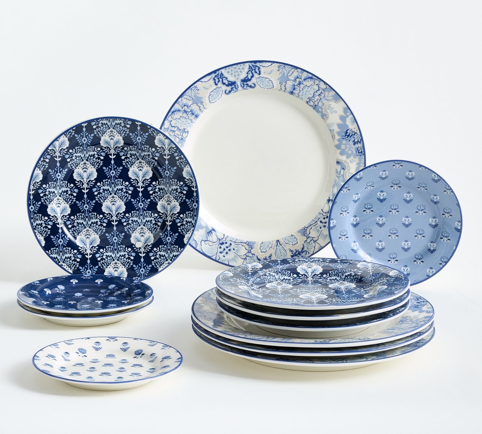 Pottery Barn Kravet Arboretum Stoneware Dinnerware Sets, 12 Piece (US STOCK) gallery