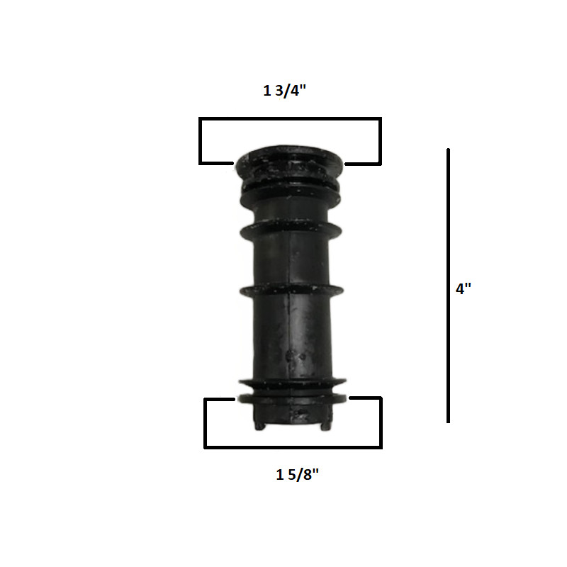 Douglas 1 5/8" x 1 3/4" Plastic Insert Bushing Swivel Chair or Stool Set of 2 gallery