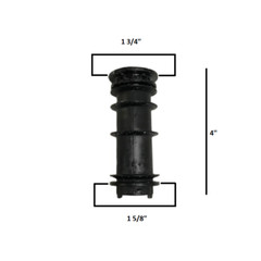 Douglas 1 5/8″ x 1 3/4″ Plastic Insert Bushing Swivel Chair or Stool Set of 2