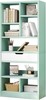 NEW IOTXY Wooden Open Shelf Bookcase - 61 Inches Height Freestanding Display S gallery