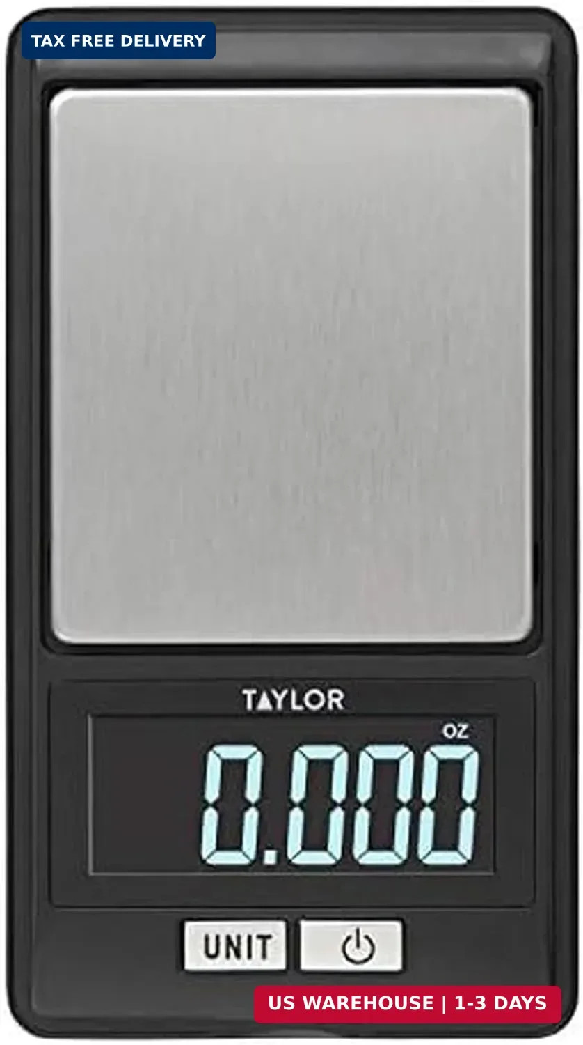 Taylor High-Precision Digital Portioning Scale with Cover, 16OZ/500G, Black gallery