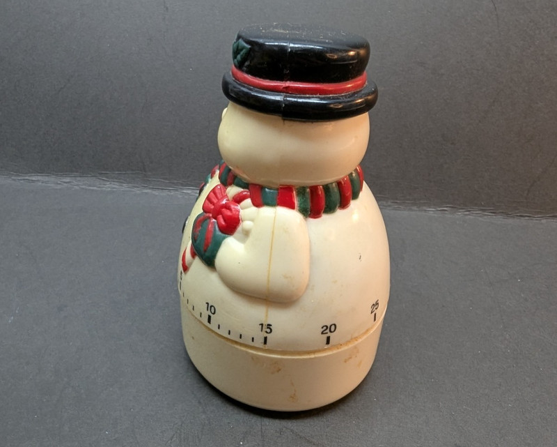 Snowman Kitchen Timer Measures 60 Minutes Great Novelty Holiday Item 4 x 2 Inch gallery