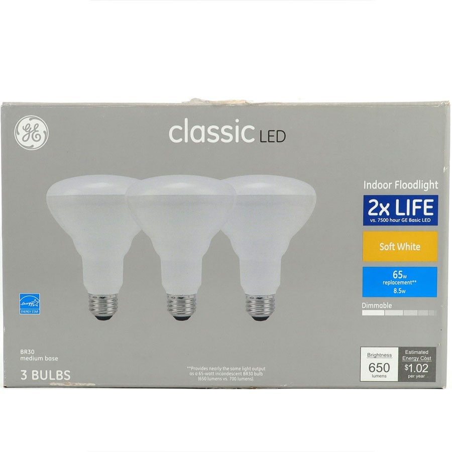 GE Classic LED Indoor Floodlight, 2X Life, Soft White, 65W, Dimmable, 650 Lumens gallery