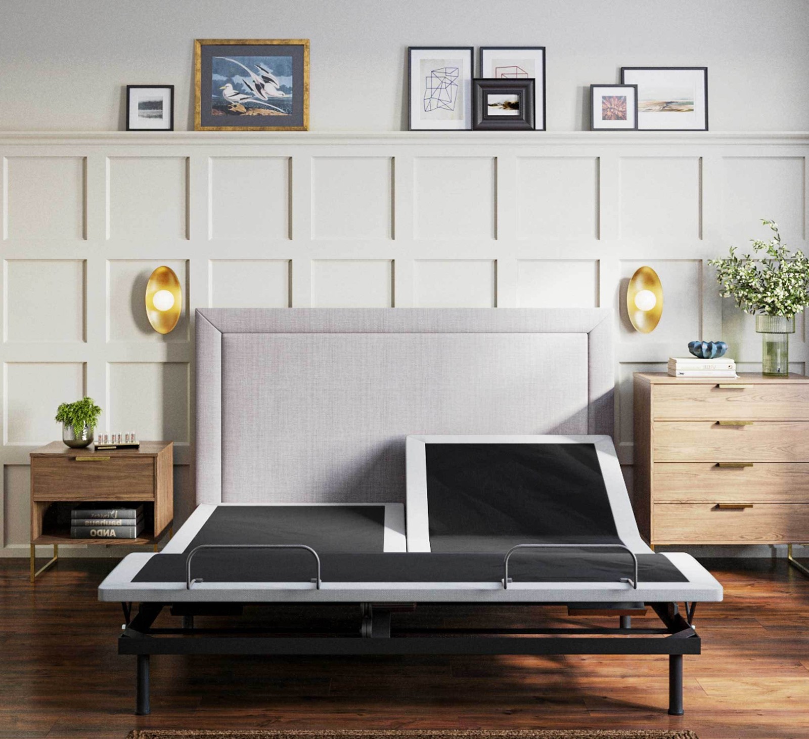 BTX4 Split Top King Adjustable Bed Base With Head and Foot Position Adjustment gallery