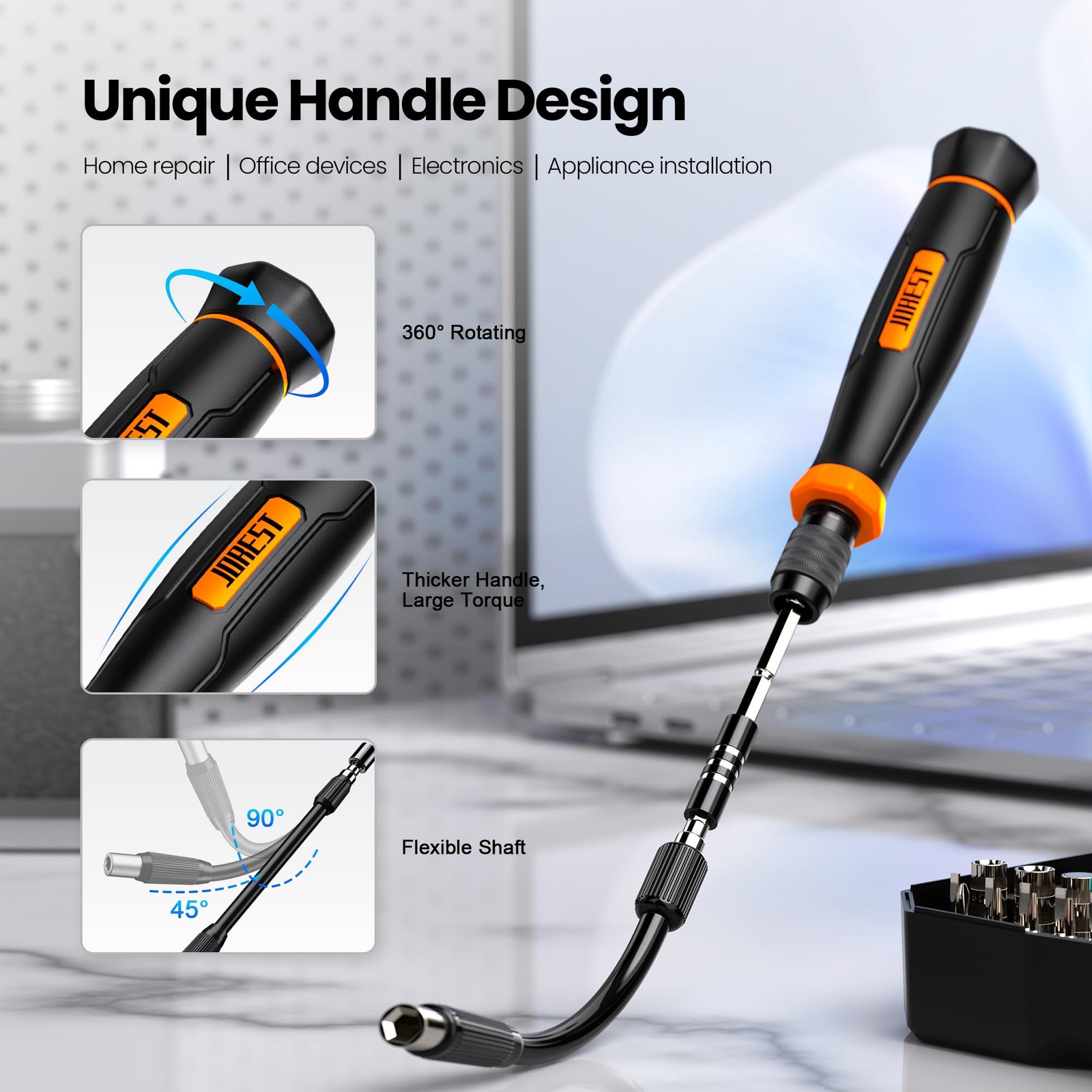 Jorest 152 In 1 Precision Screwdriver Set Tool Gifts For Men Magnetic Tool Kit gallery
