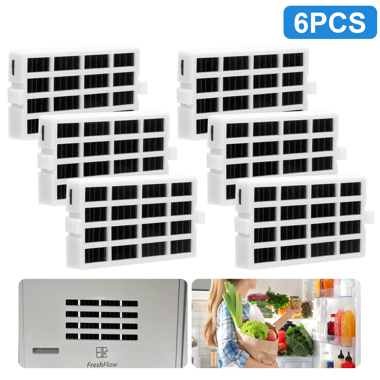 6x Replacement Air Filter for Whirlpool W10311524 AIR1 Fresh Flow Refrigerator gallery