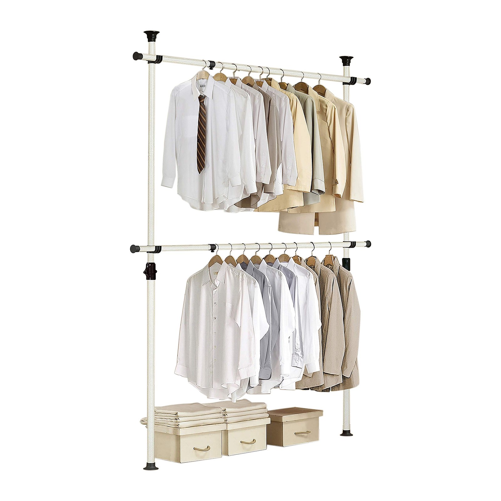 Heavy Duty Adjustable Garment Rack – Touch System for Easy Assembly, 352 LBS ... gallery
