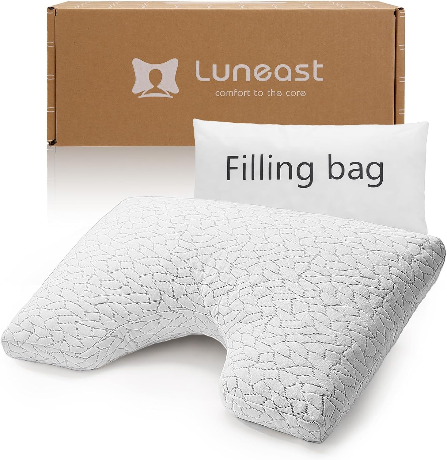 Adjustable Memory Foam Pillow for All Sleep Positions - Queen Size 18x28IN gallery