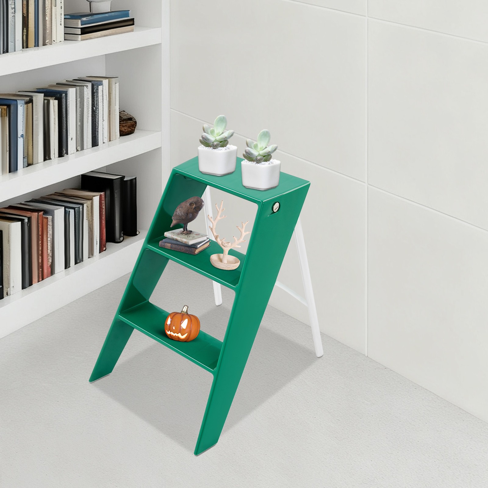 Folding Step Stools for Adults, 3 Step Ladder Folding Step Stool 100kg Load NEW gallery