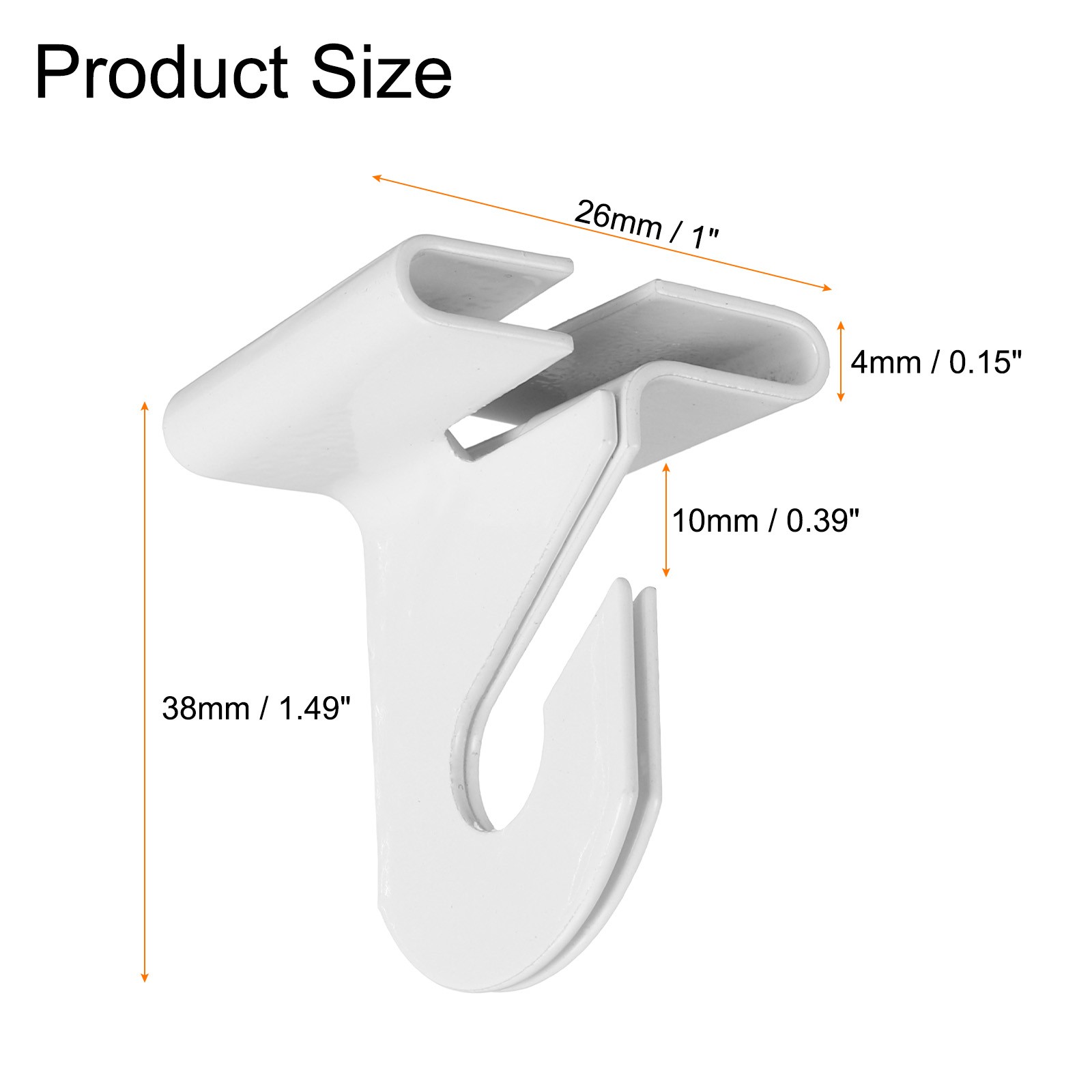 8 Pair Drop Ceiling Hooks 1" W Metal T-Bar Track Clip Suspended Ceiling Hooks gallery
