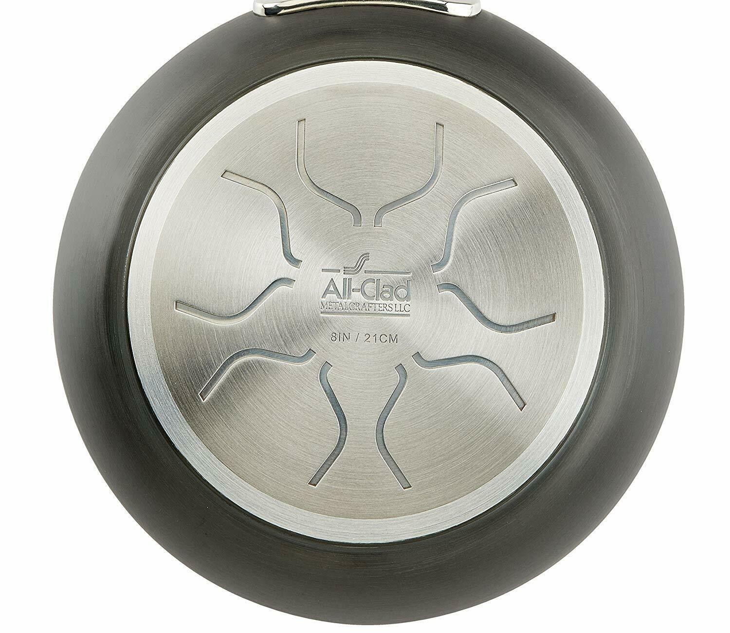 All-Clad B1 Hard Anodized Non-Stick Induction 8" 10" and 12 Inch Fry Pan Set gallery