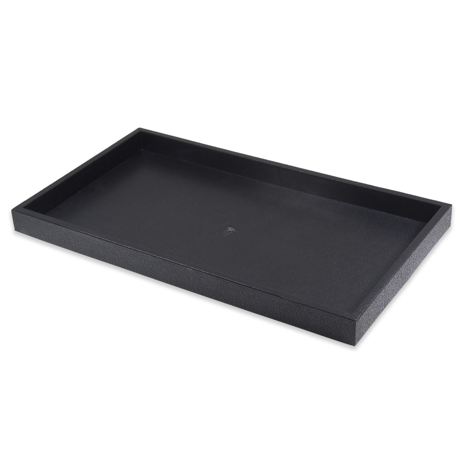 Black Plastic Tray with Multi-Compartment Red Flocked Tray Insert for Jewelry... gallery