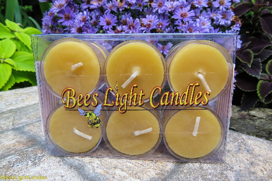 🐝 100% Beeswax Tealight Candles BULK USA Honey Tea Lights Bees Wax / Emergency gallery