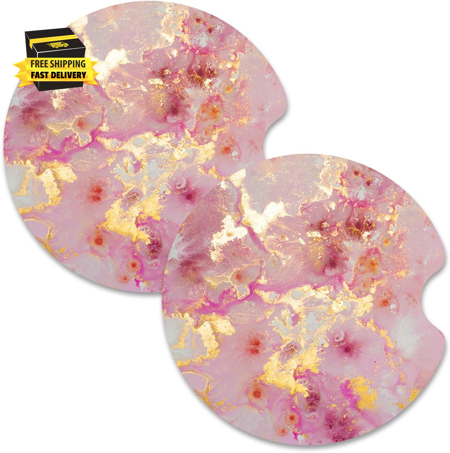 Car Cup Holder Coasters, Car Coasters for Cup Holders, 2 Pack 2.75 in anti Slip gallery