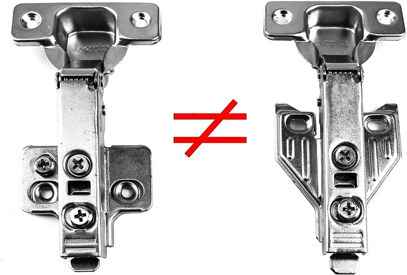 40 Pieces Full Overlay Face Frame Soft Closing Cabinet Hinges with Screws gallery