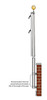 Vertical Wall Mount Flagpole Brackets (5") - Brackets only (No pole) gallery