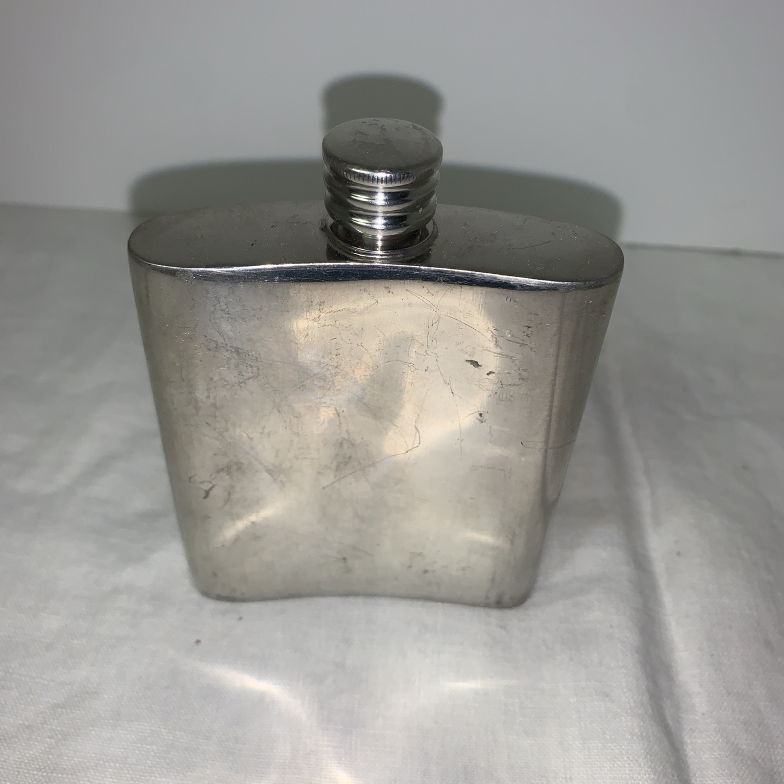 HOFFRITZ ENGLISH PEWTER FLASK - 3 OUNCES - MADE IN SHEFFIELD - ENGLAND gallery