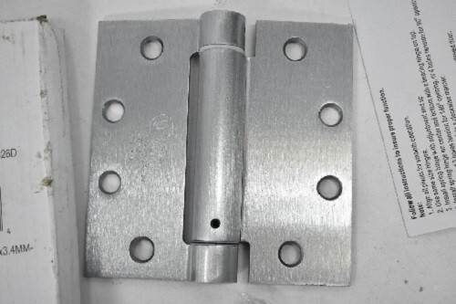Mortise Spring Hinge Brushed Chrome 4.5" x 4.5" CPS4545-26D gallery