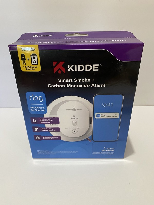 Kidde Ring Enabled Smart Smoke + Carbon Monoxide Alarm Detector Wired RGCUAR-RW gallery