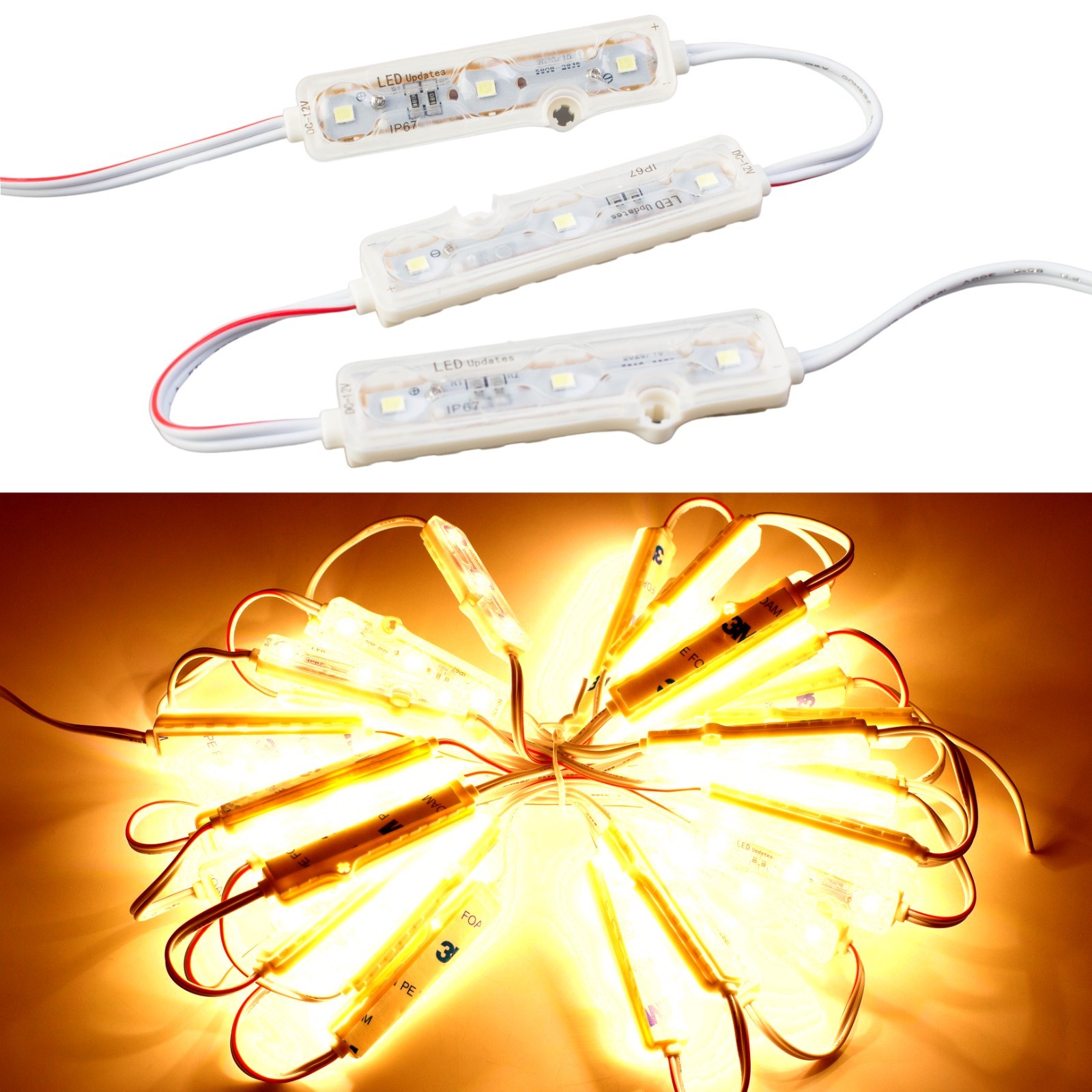 23ft Orange Storefront window LED light Z2835 + UL LED driver power supply gallery