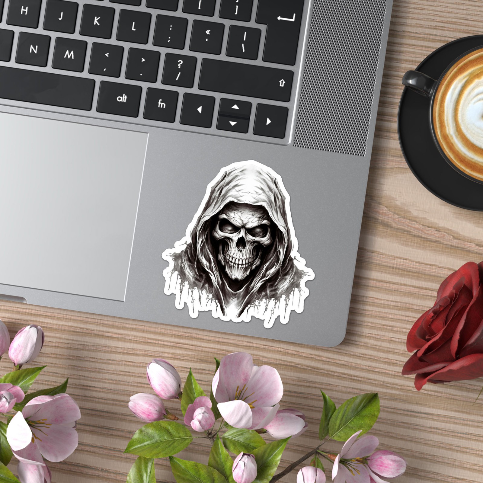 Grim Reaper Death Skull - Vinyl Decal Sticker - Car Window Laptop - ebn11038 gallery