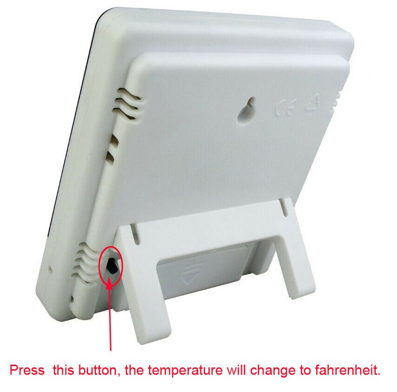 Digital LCD Temperature Hygrometers Hygrometer Alarm Clock Weather Station gallery