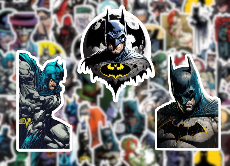 25/50 Batman Sticker Pack - Waterproof Vinyl - Joker Harley Quinn Riddler gallery